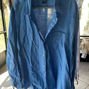 Blue linen shirt